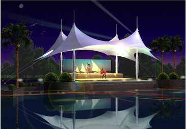 舞台张拉膜结构 03