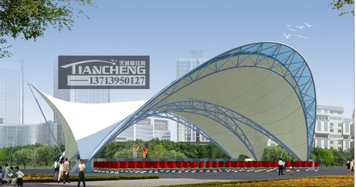 舞台张拉膜结构 04