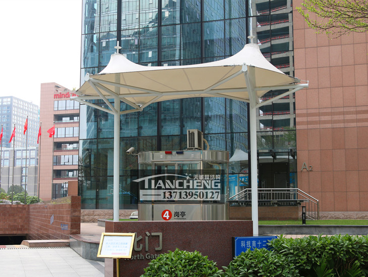 岗亭膜结构雨棚 01