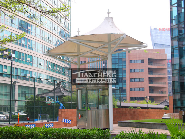 岗亭膜结构雨棚 01