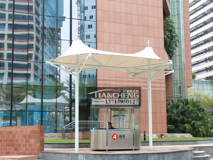 岗亭膜结构雨棚 01