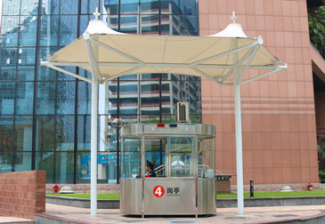 岗亭膜结构雨棚 01