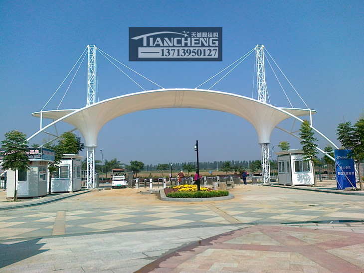 岗亭膜结构雨棚 03