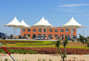 加油站膜结构雨棚 01