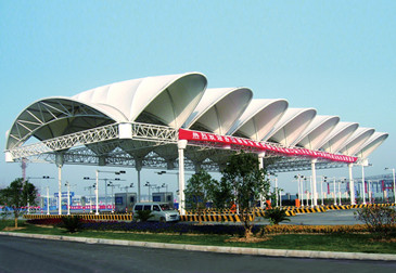 高速收费站膜结构雨棚 02