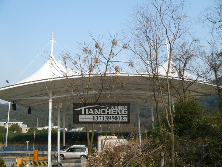 高速收费站膜结构雨棚 05