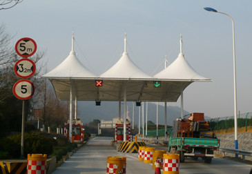 高速收费站膜结构雨棚 05