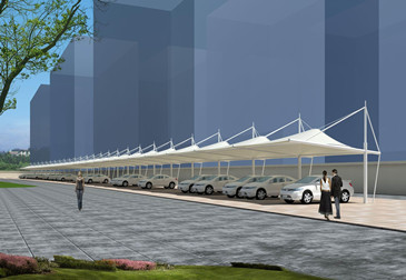 膜结构停车棚 02