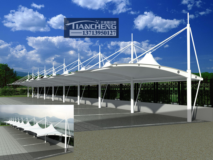 膜结构停车棚 14