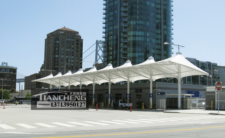 膜结构停车棚 18