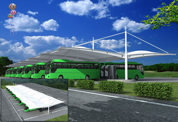 膜结构停车棚 24