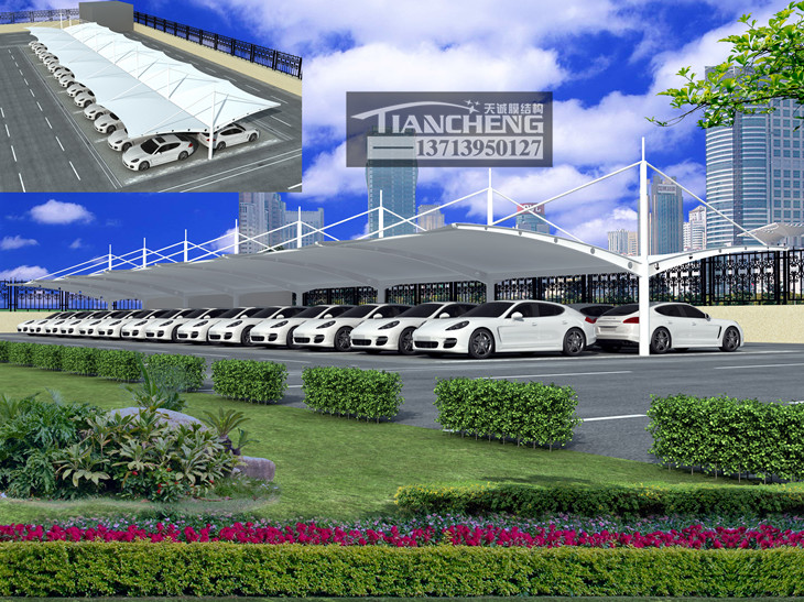 膜结构停车棚 25