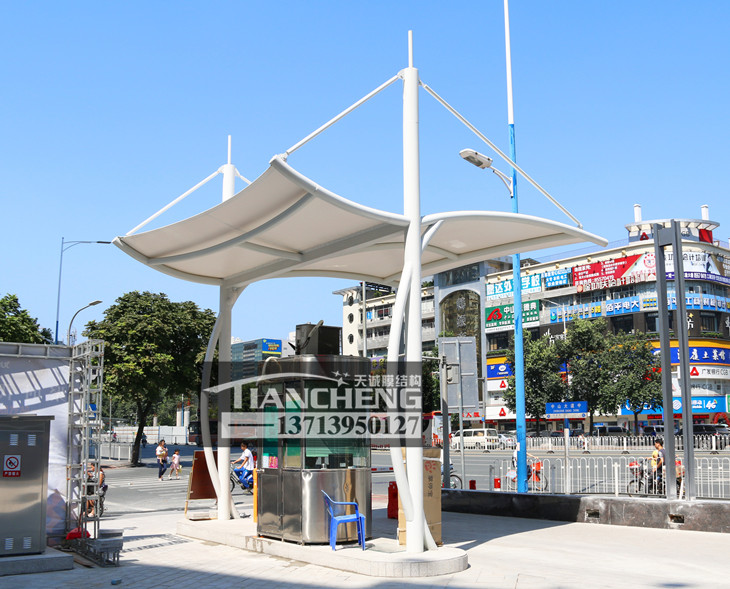 岗亭膜结构雨棚 05
