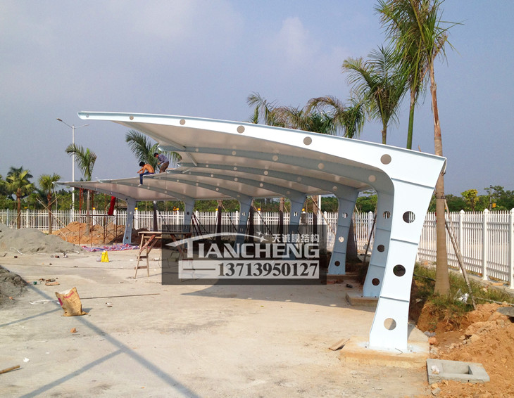 膜结构停车棚 35