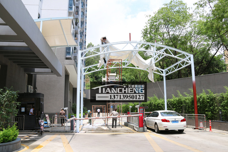 岗亭膜结构雨棚 06