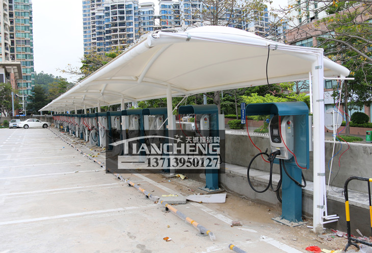 膜结构停车棚 42