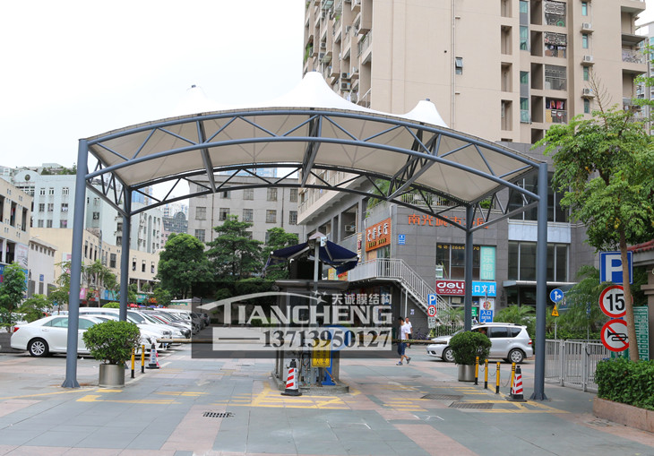 岗亭膜结构雨棚 11