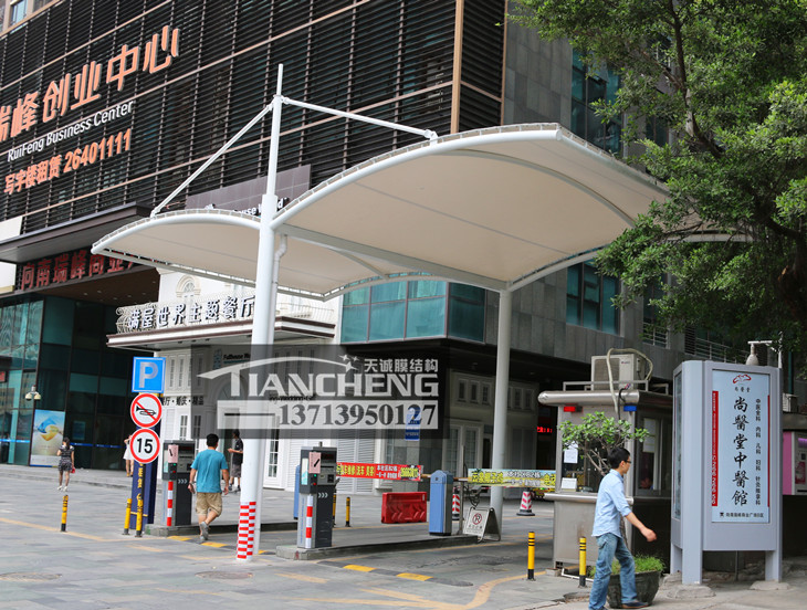 岗亭膜结构雨棚 07