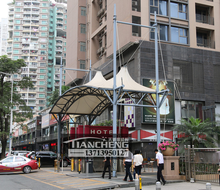 岗亭膜结构雨棚 12