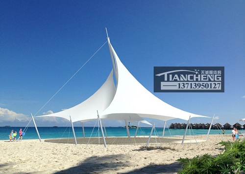 膜结构充电桩的翻新流程